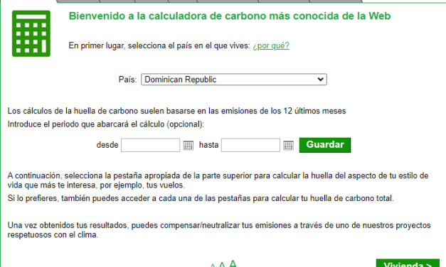 ¡Calcula tu huella de carbono ahora! . ¡Actúa hoy por un mañana mejor! Haz clic aquí para empezar.