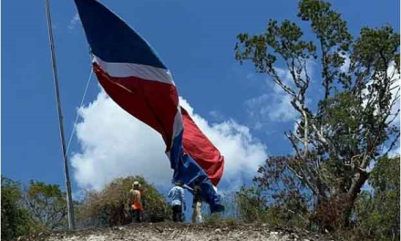 San José de Ocoa, exhibe la bandera más grande de República Dominicana