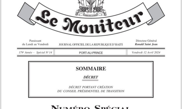 Haití: Miembros del Consejo Presidencial, rechazan el decreto publicado por el gobierno.