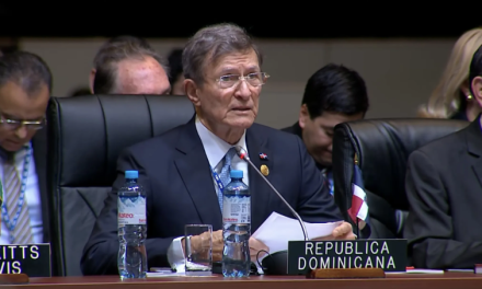 Canciller Roberto Álvarez, pide ante la ONU mayor régimen de consecuencias para los que financian bandas en Haití.