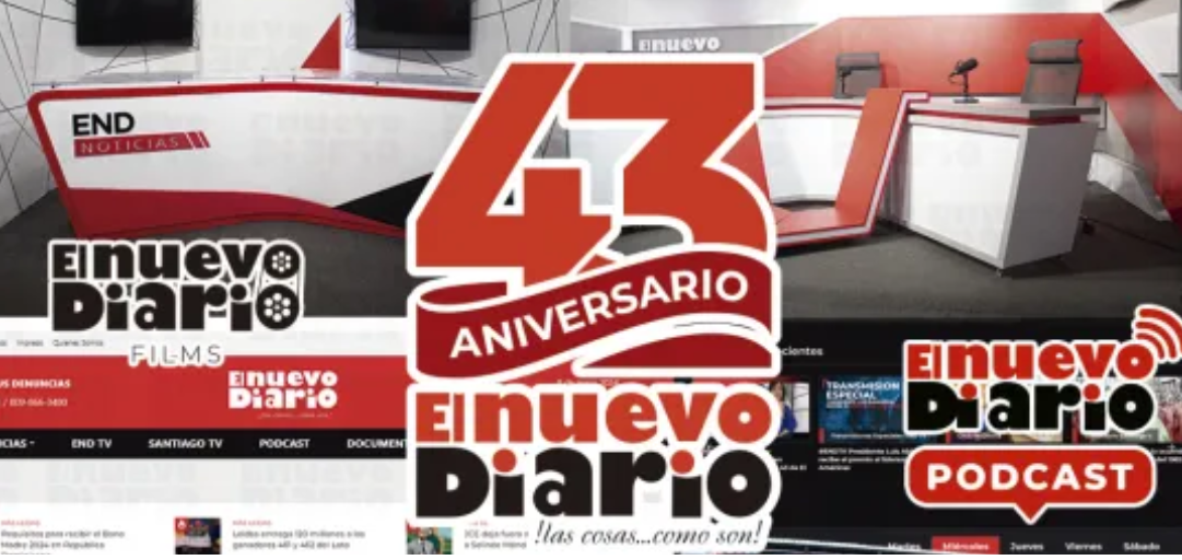 RDPorLoAlto felicita al Nuevo Diario en sus 43 Aniversarios.