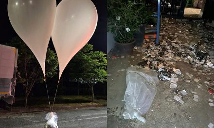 Corea del Norte lanza cientos de globos con basura a Corea del Sur