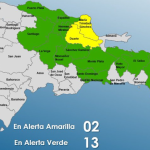 COE: 2 provincias en alerta amarilla y 13 en verde por temporada convectiva
