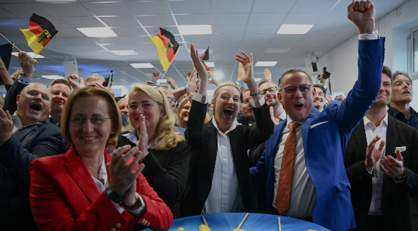 El partido conservador alemán AfD supera a los socialistas y se convierte en segunda fuerza con el 16,5%