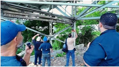 Peña Constructiva Entrega Informe sobre el Levantamiento visual sobre las condiciones del puente Juan Pablo Duarte.