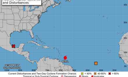 Beryl es un poderoso huracán, categoría 4. Alerta meterológica temprana en costa Sur.