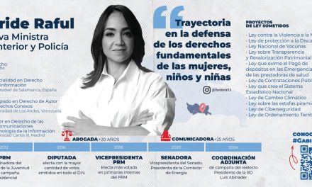 Faride Raful será la nueva ministra de Interior y Policía