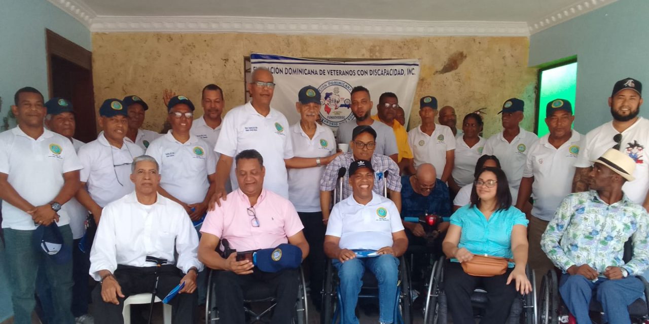 Veteranos discapacitados apoyan al General (R) Valerio para la Hermandad.