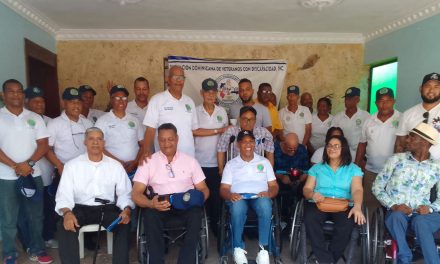 Veteranos discapacitados apoyan al General (R) Valerio para la Hermandad.