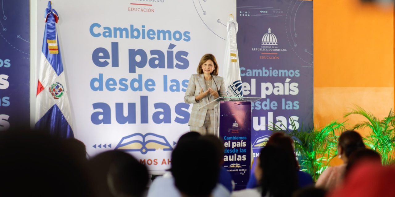 Vicepresidenta Raquel Peña inaugura obras en Santo Domingo para fortalecer la educación y la seguridad