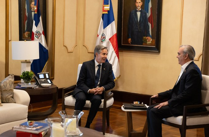 Antony Blinken, agradece al presidente Abinader por su cálida bienvenida a la República Dominicana