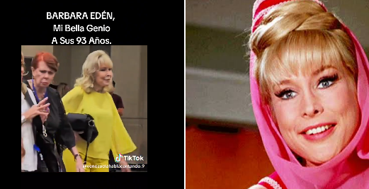 Impresionante a sus 93 años: así se ve Barbara Eden, la estrella de ‘Mi bella genio’