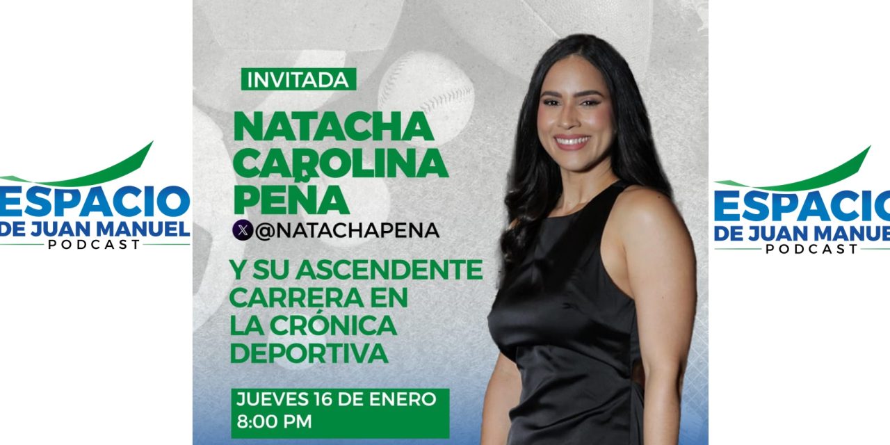 Natacha Carolina Peña y su ascendente carrera en la crónica deportiva.