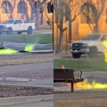 Fuego verde en una alcantarilla de Texas causa pánico y desata teorías en redes