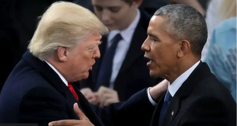 Trump bromea con una hipotética competencia contra Obama