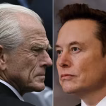 Elon Musk llama públicamente «imbécil» al asesor comercial de Trump