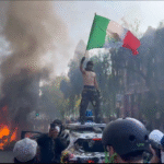 FBI ofrece recompensa de 50.000 dólares a alborotador violento y enmascarado durante protestas en L.A.