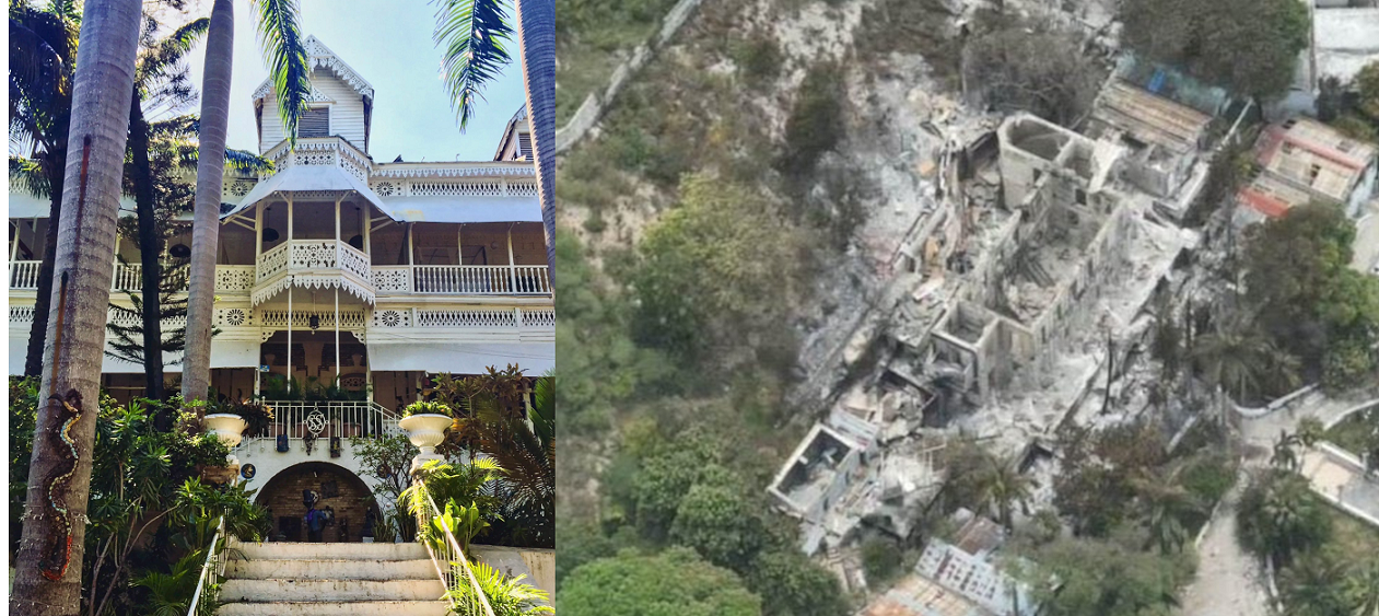 Pandillas haitianas incendian el famoso hotel Oloffson en Haití