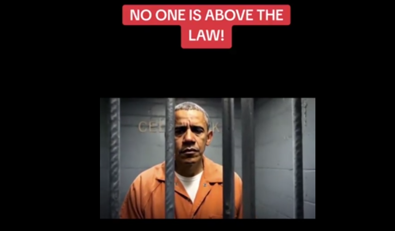 Trump comparte un video de TikTok sobre Obama siendo arrestado
