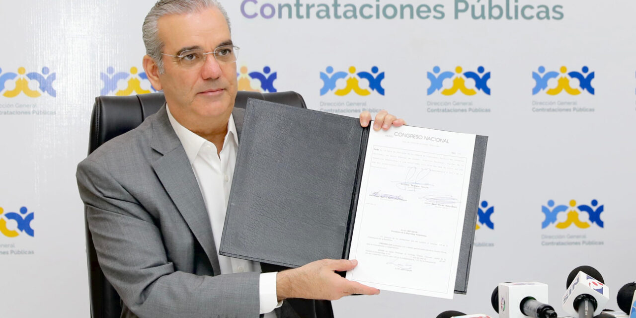 Presidente Abinader promulga la nueva Ley 47-25 de Contrataciones Públicas