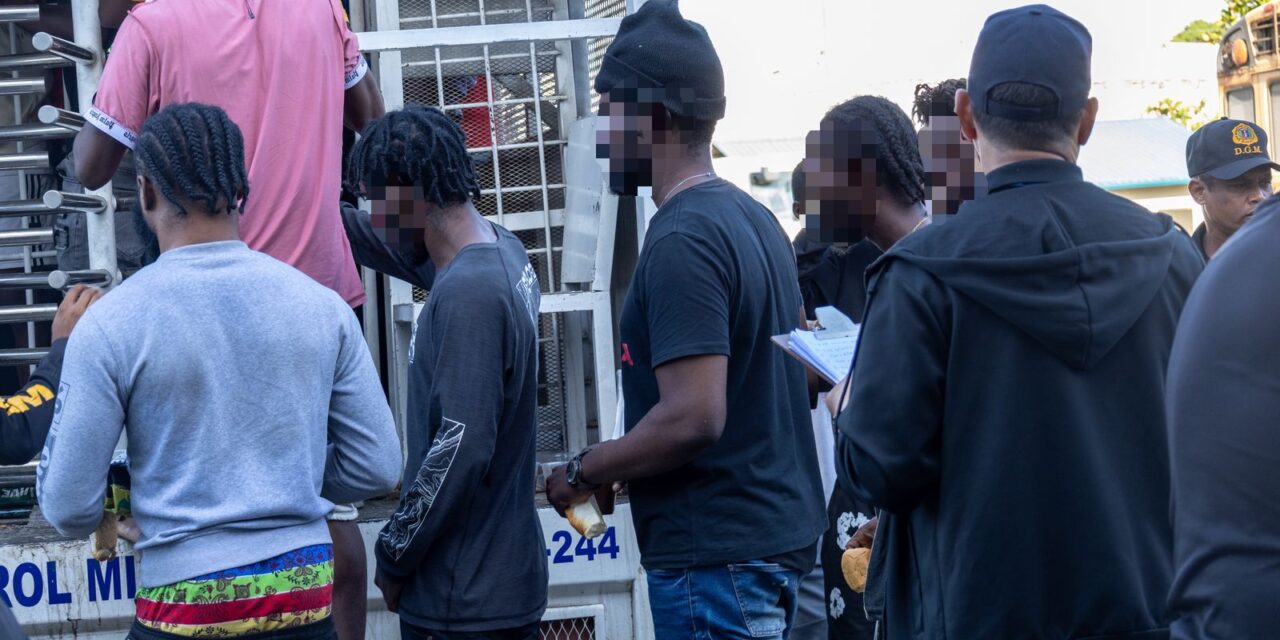 DGM detiene 1,824 nacionales haitianos y deporta a otros 760 por estatus ilegal