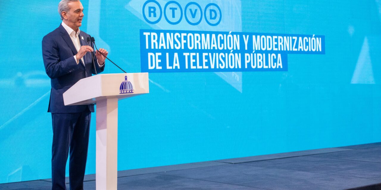 Presidente Abinader presenta la transformación y modernización de la televisión pública, RTVD, canal 4