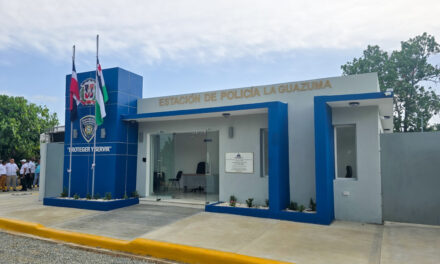 Gobierno dominicano entrega estación de policía La Guazuma en Peralvillo, Monte Plata