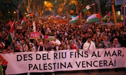 Violenta marcha de 24 horas en Barcelona, denuncia el ‘genocidio en Gaza’