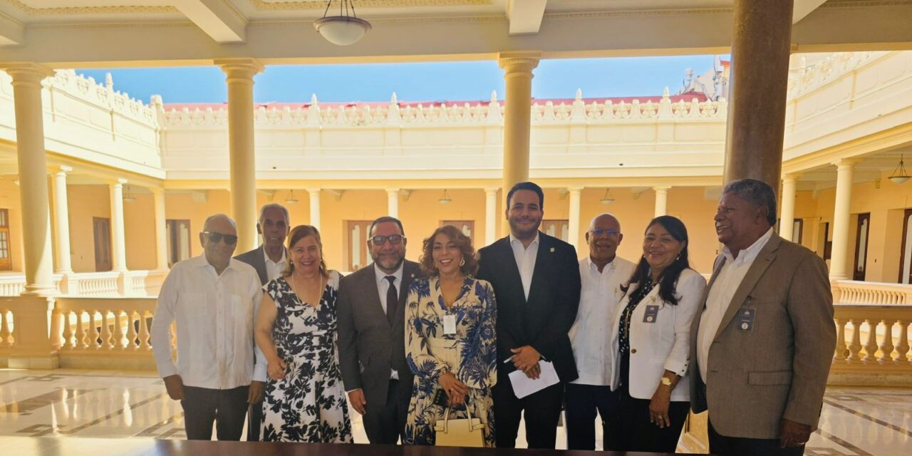 A solicitud del Consejo de Apoyo a Jarabacoa, el presidente constitucional de la República Dominicana Luis Rodolfo Abinader Corona realizan encuentro en el Palacio Nacional.