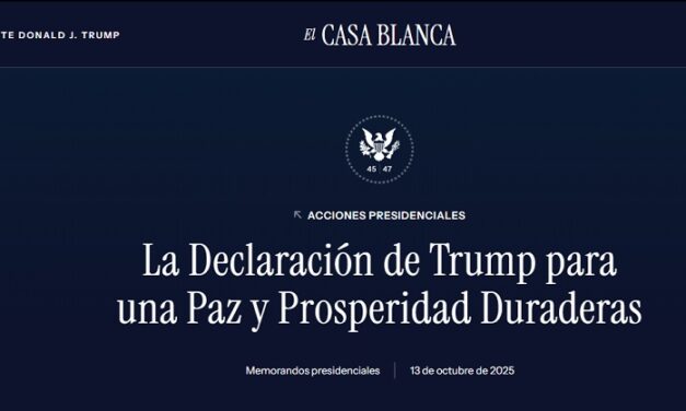 La Casa Blanca presenta la Declaración de Paz de Trump para Gaza