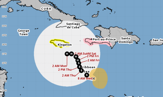 Melissa mantendrá los nublados y las fuertes lluvias durante los próximoa días en todo el territorio nacional