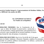 RDPorLoAlto exige cumplimiento inmediato de la Ley 225-20 de Residuos Sólidos