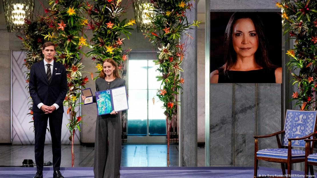 Ana Corina Sosa, Hija de opositora venezolana Machado recibe Nobel de la Paz