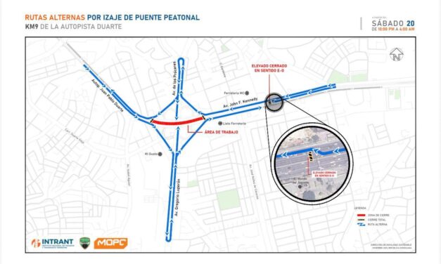 Por avances en el nuevo puente del kilómetro 9, Obras Públicas realizará cierre nocturno este sábado