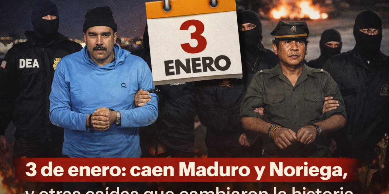 3 de enero: la fecha en que cayeron Maduro y Noriega… y otros giros que cambiaron la historia