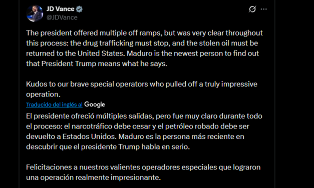 Vicepresidente de EE.UU, JD Vance: El arresto de Maduro demuestra que Trump «cumple lo que dice»