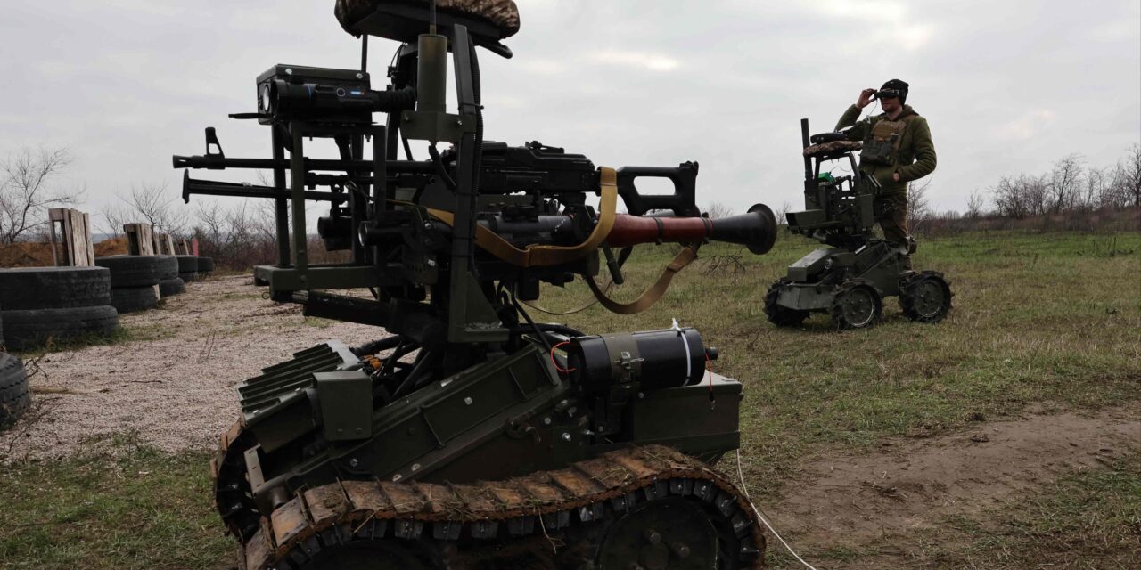 Un dron robot terrestre ucraniano mantuvo la posición durante 45 días