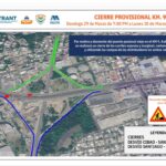 Anuncian desvío por retiro del viejo puente peatonal en el Kilómetro 9