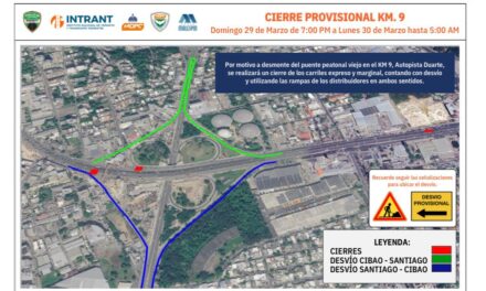 Anuncian desvío por retiro del viejo puente peatonal en el Kilómetro 9
