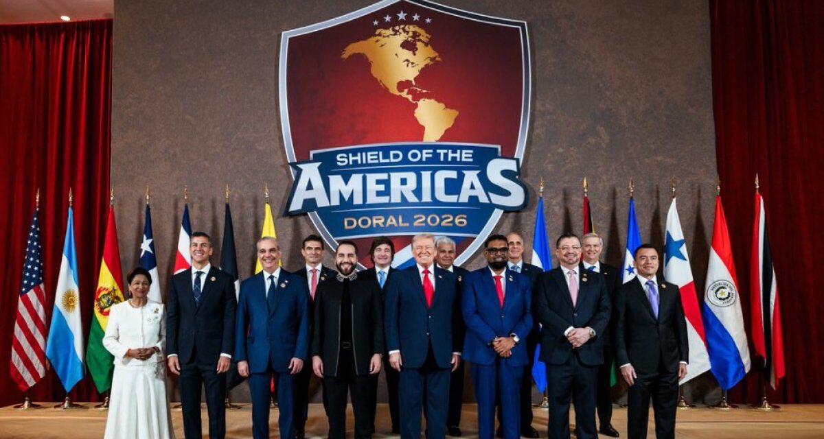 Abinader y Trump refuerzan agenda de seguridad regional en la cumbre Escudo de las Americas