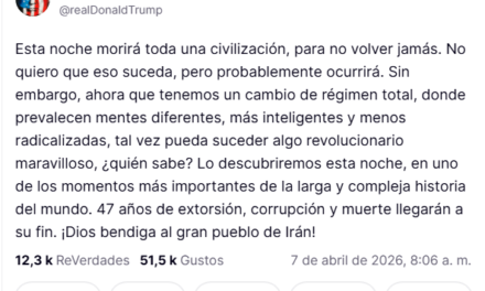 Trump: «Toda la civilización de Irán morirá esta noche».