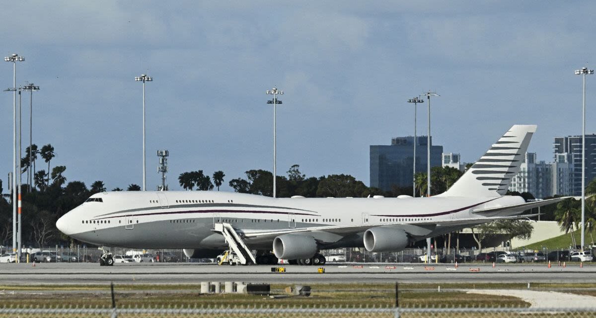 EE.UU: El 747 catarí listo para volar con Trump como Air Force One este verano