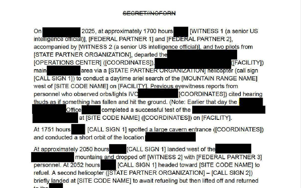 EE.UU: Documento del FBI detalla el encuentro con una esfera cerca del lugar militar