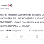 GRAN VICTORIA: El Tribunal Supremo de Estados Unidos acaba de FALLAR EN CONTRA DE LOS HOMBRES JUGANDO EN DEPORTES FEMENINOS.