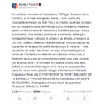 Trump vuelve a respaldar a Abelardo de la Espriella y llama “marxista” a Iván Cepeda