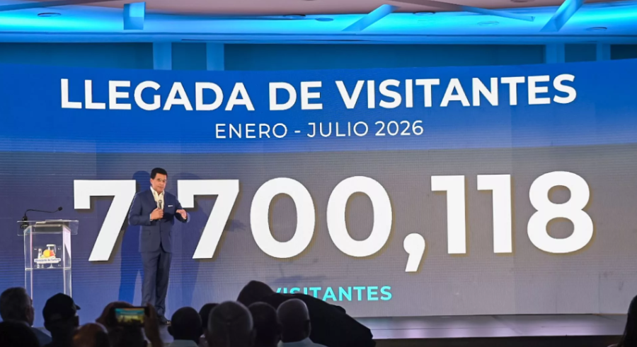 Más de 7,7 millones de visitantes llegan al país Enero-julio 2026