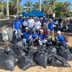 COOPROGRAL y Fundación Vida Azul realizan jornada de limpieza de costas en Playa Tortuga