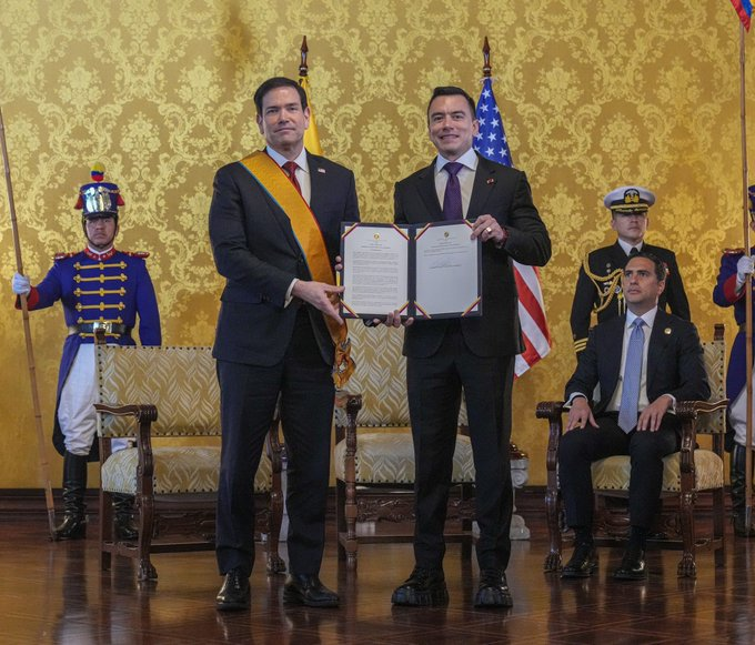 Marco Rubio impulsa la lucha antidrogas en Ecuador
