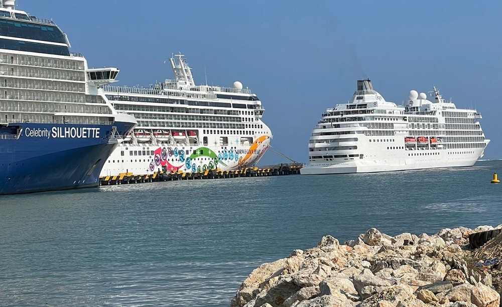 República Dominicana supera los 16,000 visitantes en un solo día con la llegada de cuatro cruceros a Puerto Plata y Pedernales