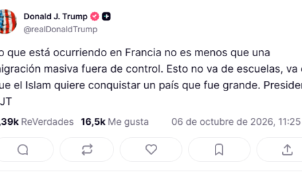 Trump culpa a los disturbios escolares franceses al Islam y a la migración